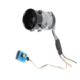 12V Electric Turbine Boost Fan for Automobile, 380W High Speed Air Intake Charger, Aluminum Alloy, 35000rpm