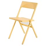 BiaBuiMM Sillas Plegables, Silla Plegable de Plástico, Cómoda Silla Plegable para Conferencias, Oficina, Uso En la Cocina, Resistente y Duradera(Yellow)