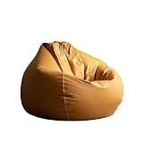 AQQWWER Puf Sofa Lazy Chair Sleeping Technology Single Light Luxury Leather Sandbag Lying