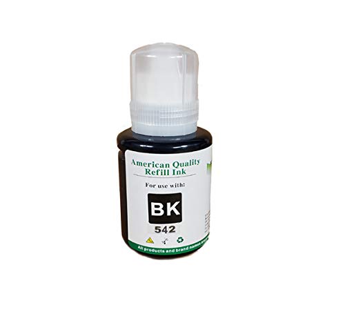 VC Black Compatible Ink Refill Bottle Replacement for T542 542 Refill Ink for ET-5800 ET-5850 ET-16600 ET-16650 Ecotank Printer Refill Ink