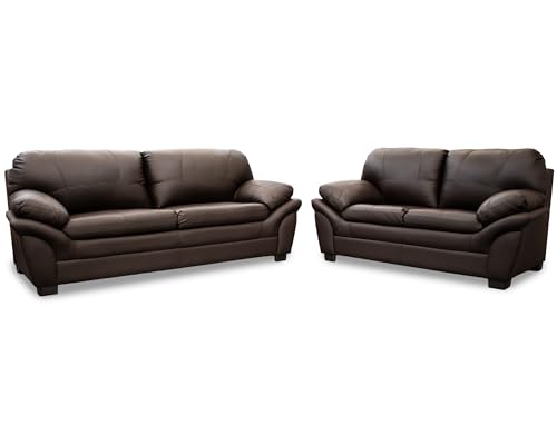 Consejos para Comprar Sala Piel del mes. 45 CONFORTOPIEL | Sala de Piel Genuina Genova (Chocolate) Medidas APROXIMADAS: Sofá y Love Seat (200 cm x 93 cm x 94 cm) y (170 cm x 93 cm x 94 cm) Hecho EN MÉXICO. Elegancia,...