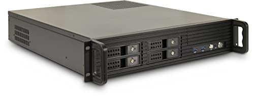 Boîtier IPC 2U-2504 Inter-Tech châssis de stockage ventilé pour serveur rack