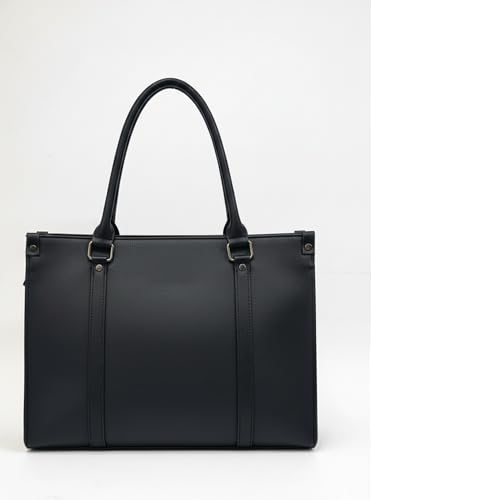 Image of Siza Premium Women's Handbag, PU Leather Tote Bag with Dual Zip Compartments for Office and Style, Padded Laptop or Devices Sleeve, Detachable Shoulder Strap, Structured Formal Bag for Women