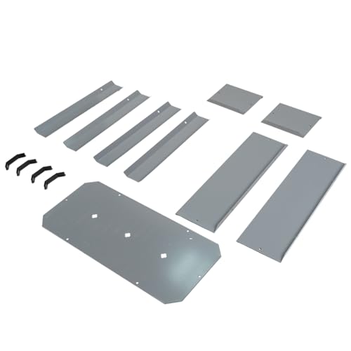 CStern Verhoogd bed, metalen plantenbed, verhoogde bedden, weerbestendige plantenbak, kruidenbed voor balkon, tuin, terras, 60 x 46 x 27 cm, grijs - Afbeelding 5