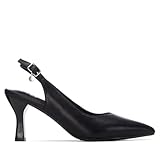 XTI - Zapatos de Salón Mujer Negro - Calzado Cómodo y Versátil - Moda Casual - Modelo 14536903 (Talla 37)