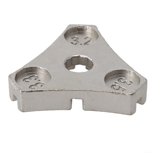 Chiave per raggi per ruote di bicicletta, 3, 2, 3, 3, 3, 5 mm, strumento di regolazione e serraggio dei raggi della bicicletta, design compatto e leggero