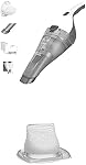 BLACK+DECKER Dustbuster Handheld Vacuum, Cordless, White (HNVC215B10) and HNVCF10 dustbuster QuickClean Replacement Filter