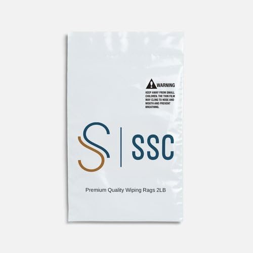 Trapos de limpieza de tela de algodón de punto blanco premium (2.00)