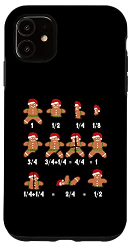 Iphone 11 Gingerbread Man Math Teacher Fractions Novelty Graphic Case #TOP28