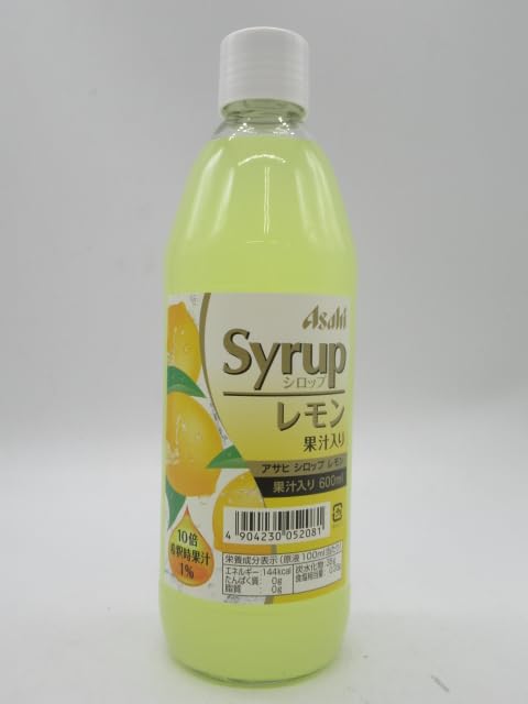 Amazon.co.jp: アサヒ レモンシロップ 600ml : 食品・飲料・お酒