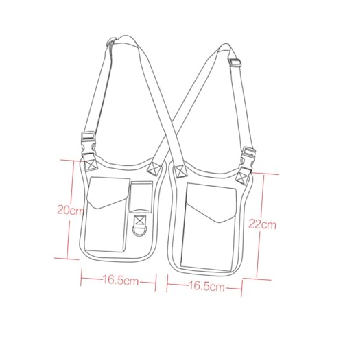 Pochette dissimulée antivol sous aisselle contre les pickpockets en nylon - 2