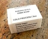 Allnations Soap Co - Handmade Solid Dish Soap Bar - Free of Dyes and Fragrance - 5oz - Unscented - Vegan (Baking Soda)