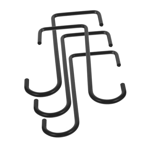 Homoyoyo 4 Piezas conectar soportes para jardineras manos percha Soporte de pared para macetas Colgador de flores gancho de soporte de maceta titular de la cesta de flores planchar Black