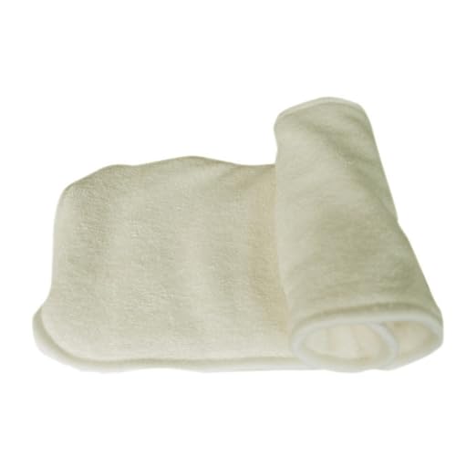 Inserts couches lavables bambou absorbants Toddmomy lot de 6 protections tissu bébé beige