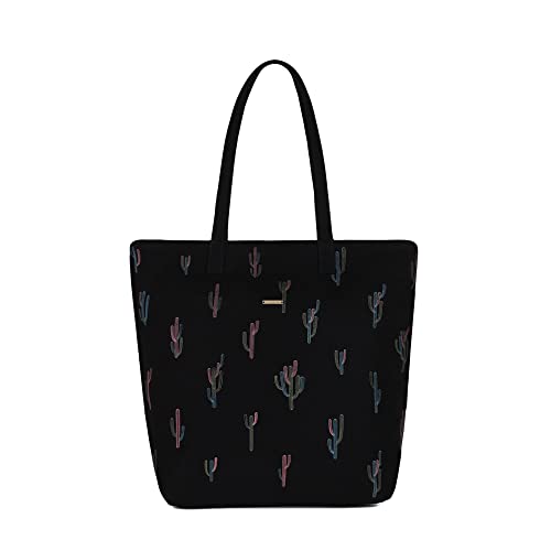 EcoRight - Borsa larga da donna con cerniera, impermeabile, ecologica, da donna, Cactiverse, One Size", en_GB: "EcoRight Large Tote Bags for Women with Zip, Waterproof Eco Friendly Handbags for Women