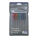 PILOT Ballpoint Pen, FriXion Synergy Knock, 0.3mm, Set of 8 Colors, LFSK138C