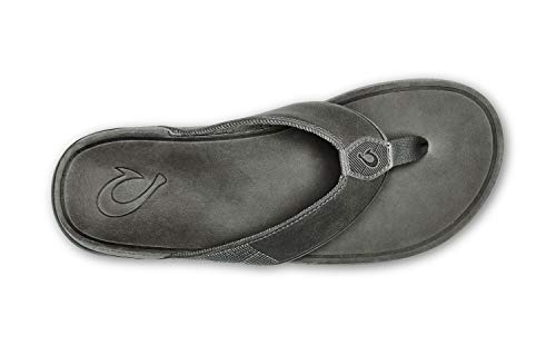 Image of OluKai Tuahine Men's Waterproof Leather Sandals, Versatile Beach Flip Flops, Arch Support & Comfort Fit, Lightweight & Durable, Enhanced Grip & Traction
