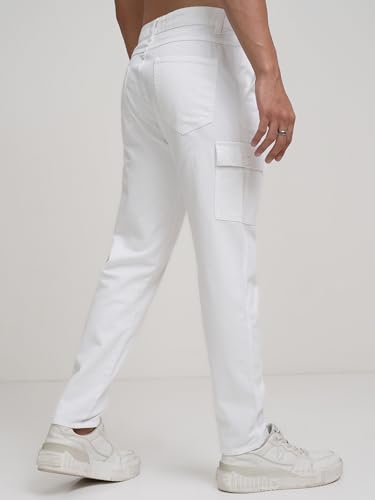 Image of Highlander Men's Tapered Fit | Cargo Trousers | Sleek & Functional | Utility Pockets | Trouser for Men | Men Trousers