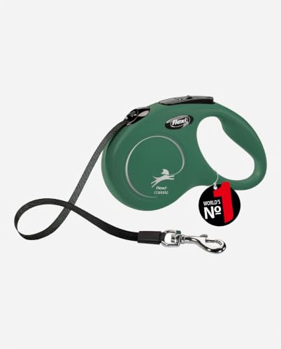 Miniatura 10 de Flexi - Correa New Classic S Cinta - Sistema De Frenado Cómodo - Componentes Reflectantes - Adaptable A Led - Extensible Multi Box - 5 M - Para Perros Hasta 25 Kg