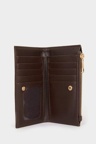 DeFacto Kadın Suni Deri Cüzdan Kahve STD - Görsel 3