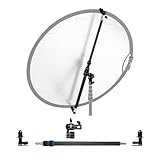 Nissin スーパーレフホルダー RH-100C-R II カーボン製レフ板ホルダー 取り外し可能なクリップとダボ受け