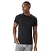 Hanes Ultimate Men's Undershirts T-Shirt Pack, 4-Pack, Ultimate ComfortBlend Slim Fit Tees for Men, Moisture-Wicking