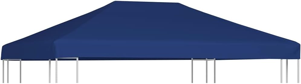 vidaXL Gazebo Top Cover, Canopy Top Replacement, Sunshade for Garden Patio, Outdoor Furniture Accessory, Blue Fabric 6 oz/ft² 13.1'x9.8'