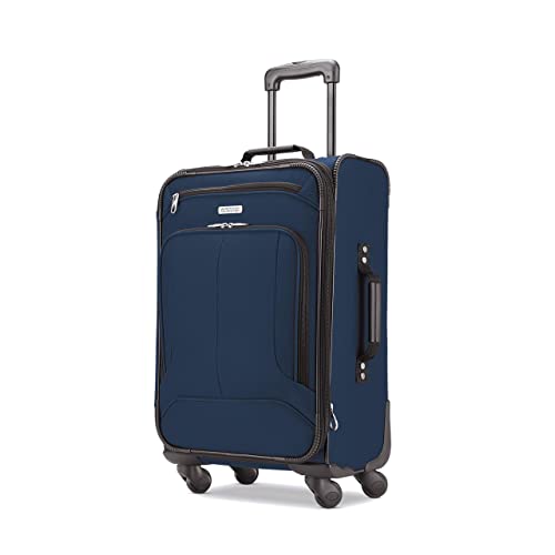 American Tourister Pop Max Softside Luggage With Spinner Wheels, Navy, 3-Piece Set (21/25/29) #TOP4