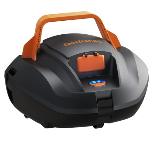 Image of Planet Edge Pool Vacuum for Above Ground Pool, 120-Min Runtime, Powerful Dual-Motor, Adjustable Cleaning Path, Cordless Robotic Pool Cleaner for Flat Pools Up to 850 Sq.ft, Deep Grey