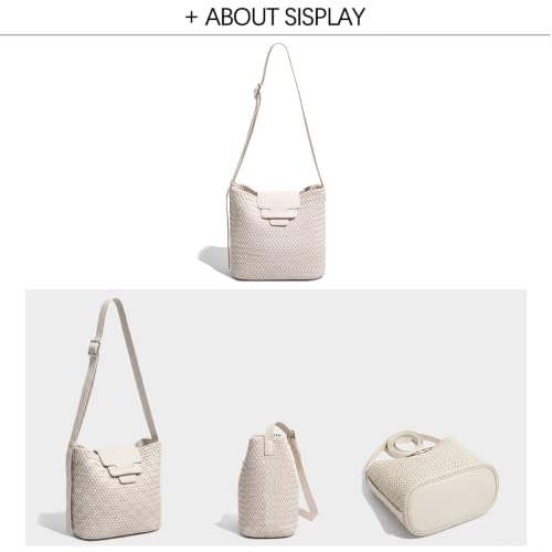 Image of JINMANXUE Woven Tote Bag For Women,Travel Shoulder Bag, Large Hollow Beach Soft Satin Handbags Hand-woven Satchel Clutch