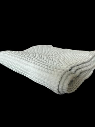 Image of Soft & Cozy Baby Waffle Blanket 43x40in Nursery Blankets for Boys Girls Swaddle Neutral Lightweight Baby and Toddler Throw Blanket Receiving Blanket (Green)