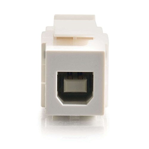 C2G/Cables To Go 28751 Snap-In Usb A/B Female Keystone Insert Module, Taa Compliant, White #TOP2