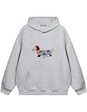 Aelfric Eden Cartoon Dog Hoodie Couple Hooded Sweatshirt Long Sleeve Pullover Oversized Hoodies 2025 Outfits