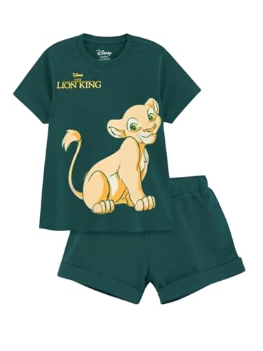 Image of Nap Chief Kids Cotton Disney Character Co ord Set for Girls, T Shirt and Shorts for Casual Wear