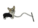 Kiola Designs Corgi para corbata de perro en tono negro y beige