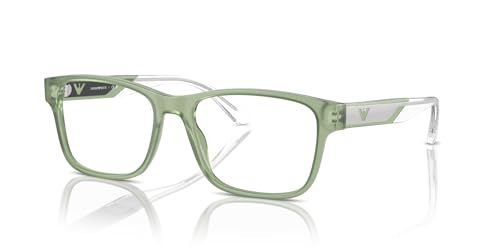 Image of Emporio Armani mens Ea3239 Rectangular Prescription Eyewear Frames