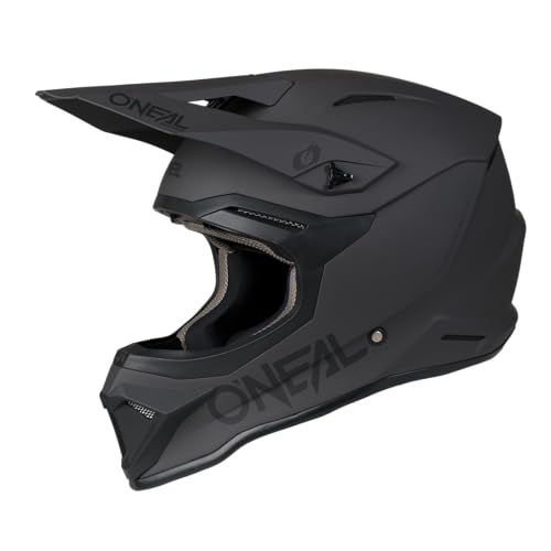 ONEAL 4 SRS MX Helmet Adult Solid Gray/Black Medium