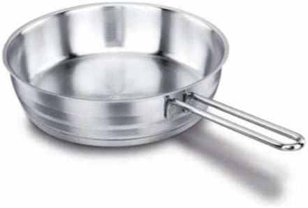8 Inch Stainless Steel Frying Pan, Triply Encapsulated Aluminum Base Fry Pan Cookware Professional Grade
