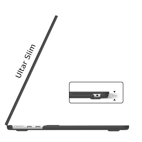 B BELK Compatible with MacBook Air 13.6 inch Case M5 2026 2025 2024 2023 2022 M4 M3 M2 A3449 A3240 A3113 A2681 Liquid Retina Display, Plastic Hard Shell Case+Keyboard Cover+Screen Protector, Black by B BELK - Used condition - Image 4