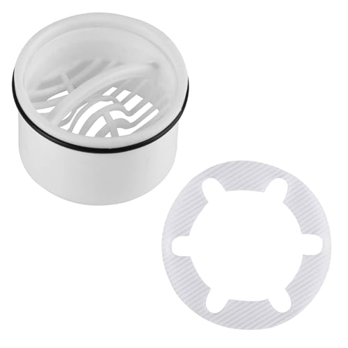 Filtro di scarico per doccia, raccoglitore capelli, setaccio per capelli, tubo per immersione doccia, kit di scarico, compatibile con 6960 6963 6961 6962, inserto setaccio, sifone, tubo a immersione