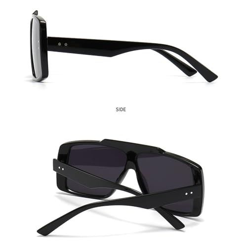 Lunettes de soleil à monture large pour masquer la fatigue avec style