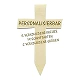 Holzkreuz für Kleintiere Hund Katze Hamster Personalisiert Grabkreuz Tierbestattung In Zwei verschiedenen Größen