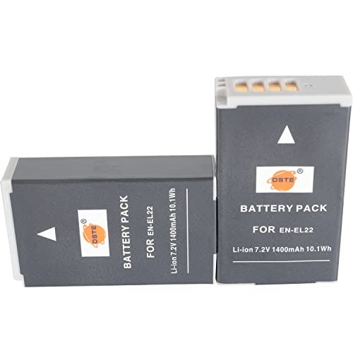 EN EL22 EN EL22a ENEL22 DSTE DE 7,2 V (2 unidades) Batería de repuesto compatible con Nikon 1 J4, Nikon 1 S2