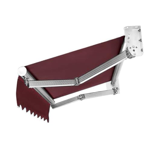 Retractable Patio Awning, Outdoor Sun Shade, Telescopic Crank Arm, Front Tube, Perfect for Decks & Yards, Weather-Resistant, Easy Installation, Stylish Sun Protection