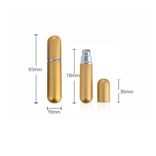 BasicPacking 14 Pieces 5 ml Mini Perfume Spray Bottles, Red Portable Perfume Bottles Refillable Spray Perfume Atomizer Bottle for Purse Handbag Pocket Luggage+ 4 x Funnels - Image 3