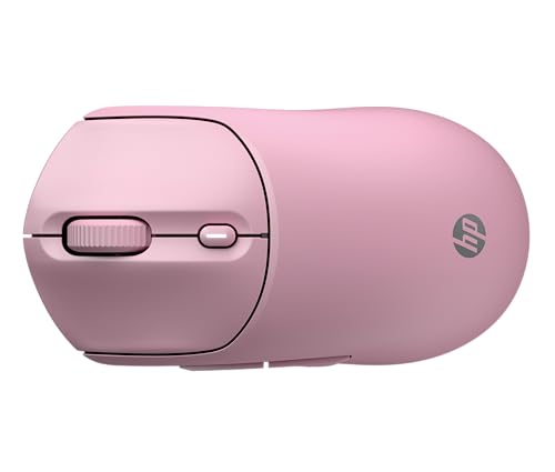 Image of HP 400 Quiet Wireless Mouse, Dual Bluetooth & 2.4GHz, Soft Silicone, Quiet Clicks, Microsoft Wheel, 24-Month Battery, 6000 DPI, Ambidextrous, Eco-Friendly Design, Multi-OS, Pink