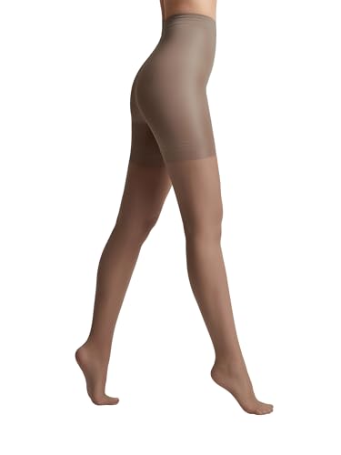 Image of Conte Women's Nude Body Shaping Sheer Compression Pantyhose Tights - Control