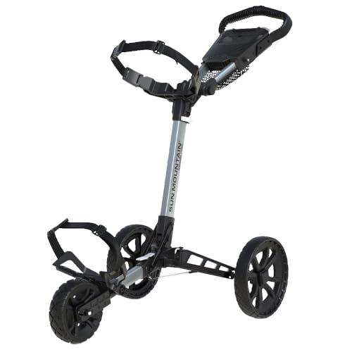 Sun Mountain Ridgeline 3 Golf Push Cart - Silver