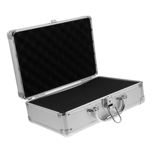 Small Aluminum Alloy Suitcase Men's Metal Case for Tools Cameras Cosmetics Hard Storage Box