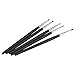 Clay Sculpting Tools, 5pcs Silicone Soft Head Tool, Clay Pottery Moulding Pen 0.3cm for Clay Pottery Daubing Traces,Shaping) (Black Nib (0#))